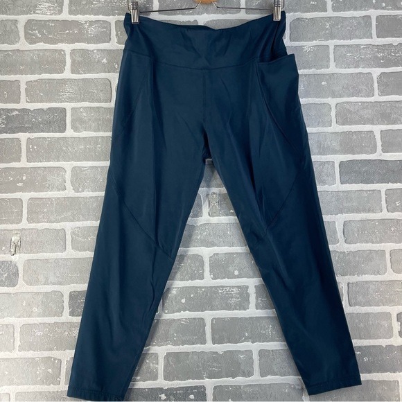 Sweaty Betty Blue Power Athletic Pants Leggings Size Large - Picture 1 of 8